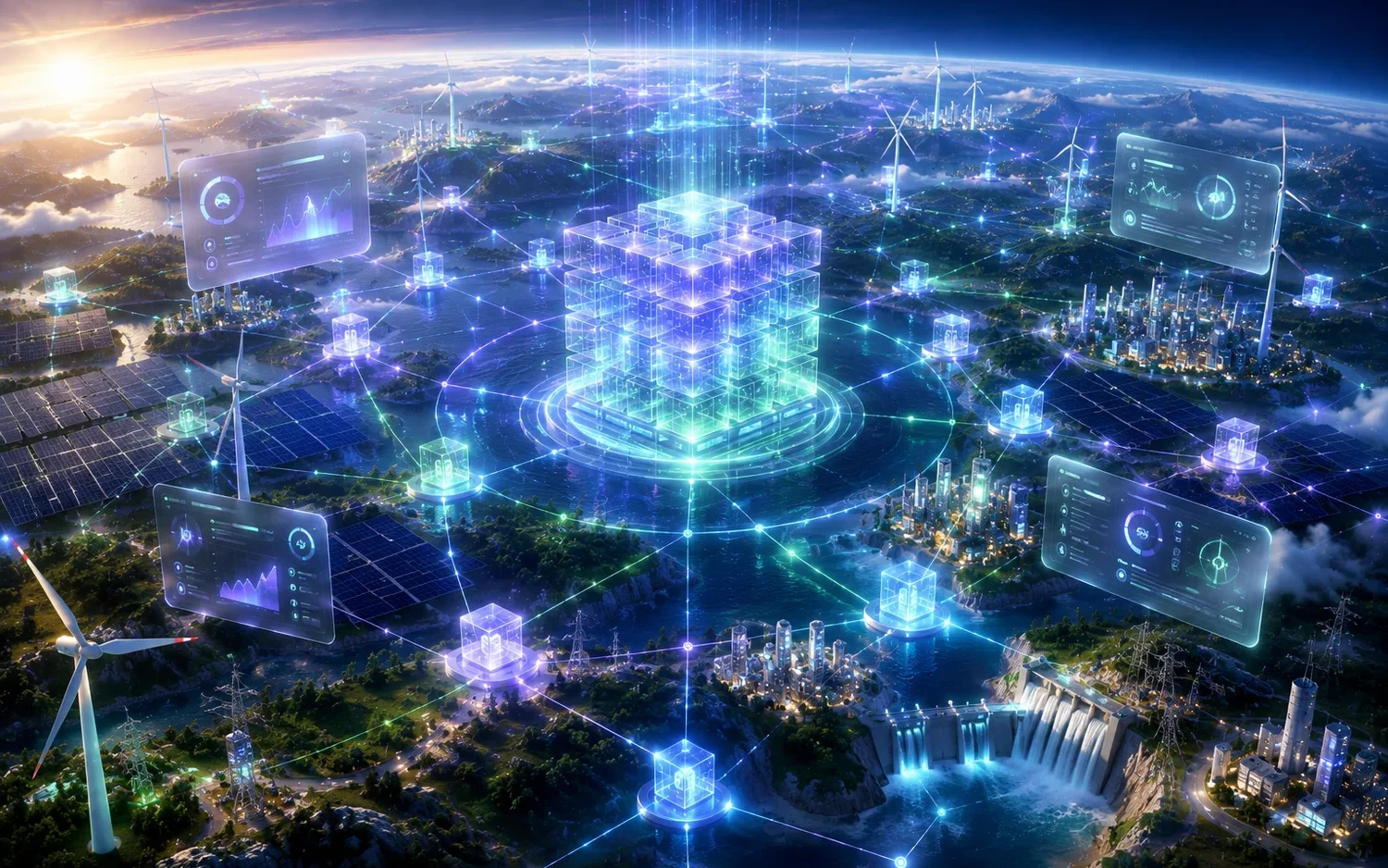 Dione Protocol's global network of renewable-energy validators connecting solar, wind and hydro sites