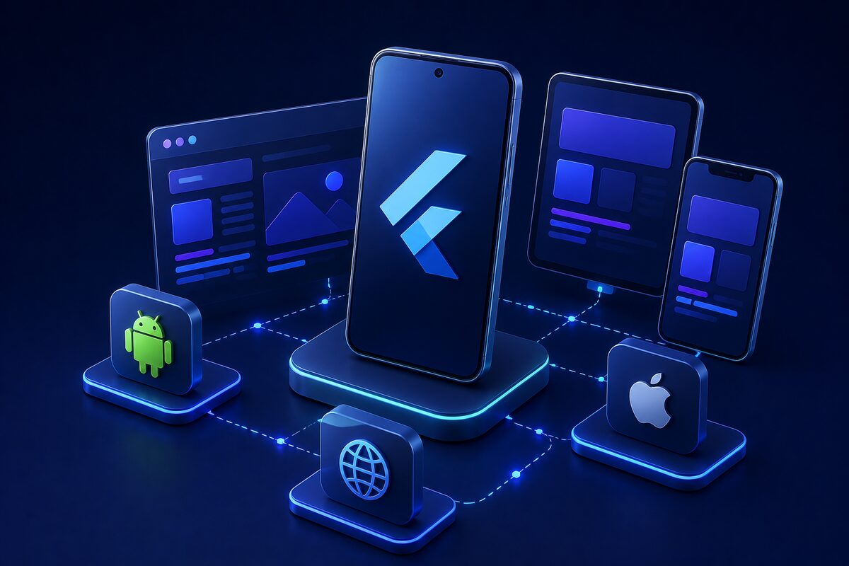 Flutter Development services illustration